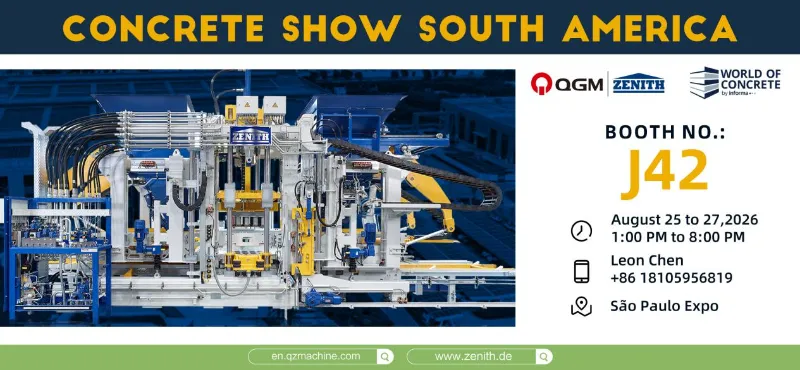 „Quangong Machinery“ bus pristatyta betono parodoje San Paule, Brazilijoje – prisijunkite prie mūsų šiame dideliame Pietų Amerikos pramonės renginyje.